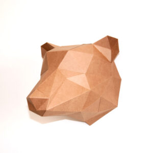 Rompecabezas 3d cabeza de oso para armar