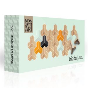 Juego de construcción y diseño de madera triada eclipse