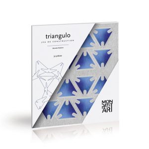 Juego para armar esculturas de cartón triángulo sky